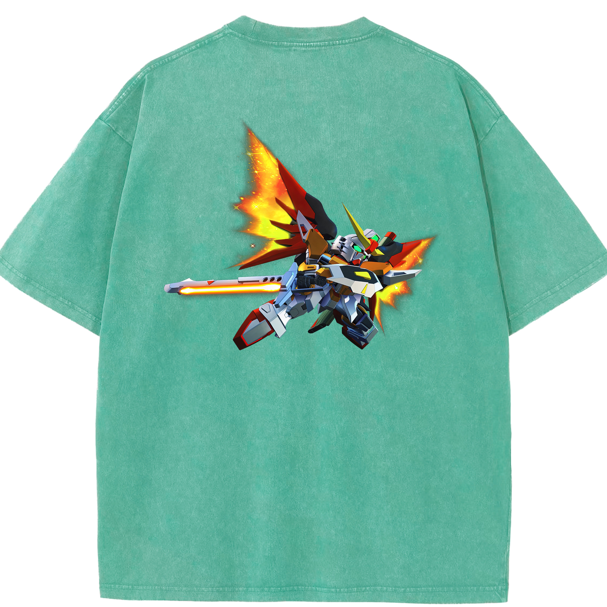 （画像用） 機動戦士ガンダム Mobile Suit Gundam 綿100% ヴィンテージ風 半袖Tシャツ（背面プリント）